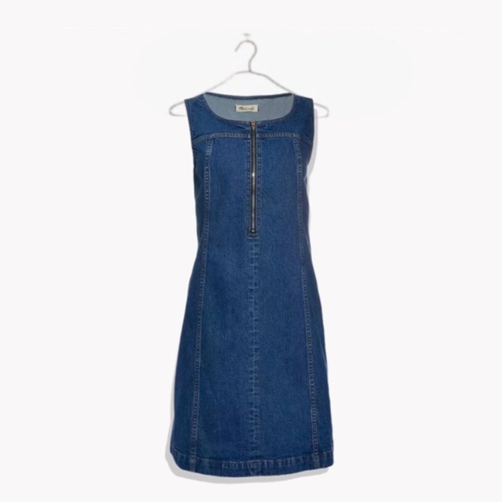 Madewell Denim Jumper Dress - Size 12 NWT